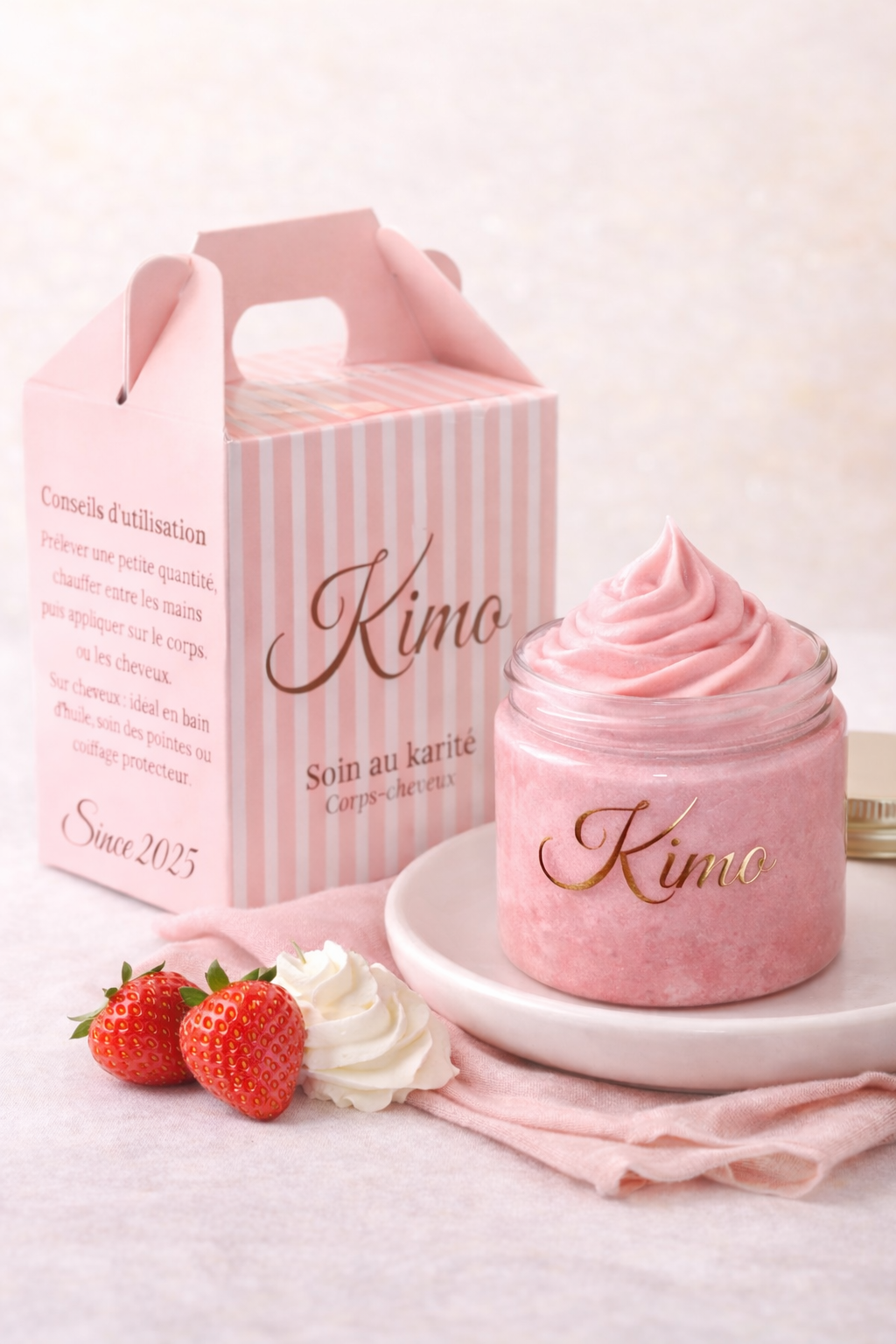 Beurre de karité fraise 
